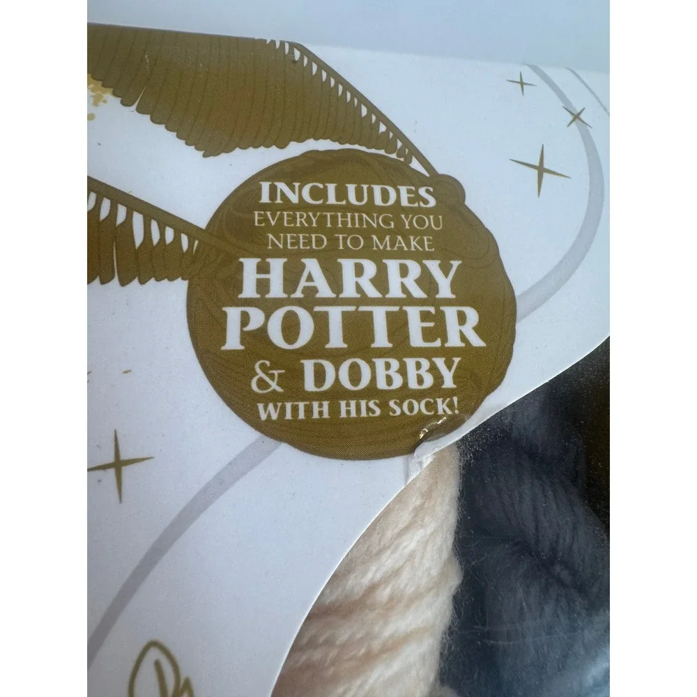 Harry Potter Crochet Craft Kit Open Box Complete With Wand Needle Amigurumi Set‎